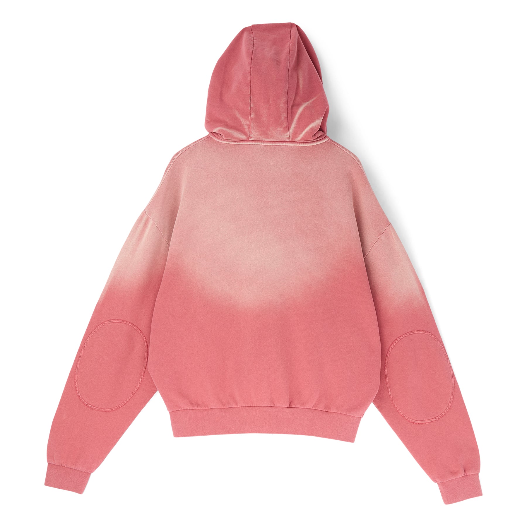 Brain Dead Padded Elbow Zip-Up Hoodie (Brick)
