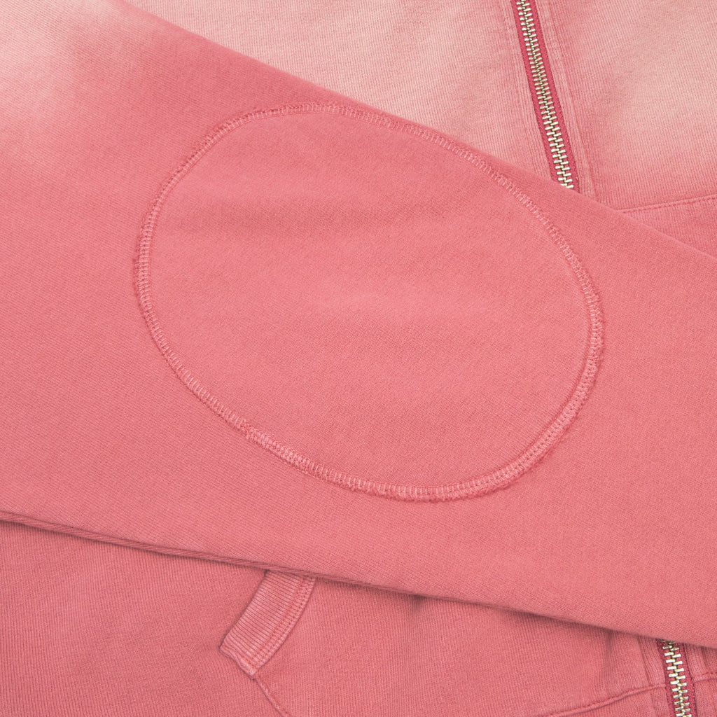 Brain Dead Padded Elbow Zip-Up Hoodie (Brick)