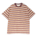 Brain Dead Casey Striped T-shirt (Coffee)