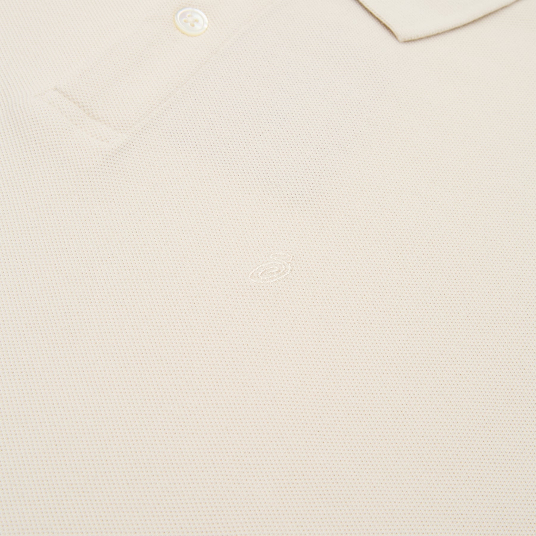 Stussy Classic Pique Polo (Off White)