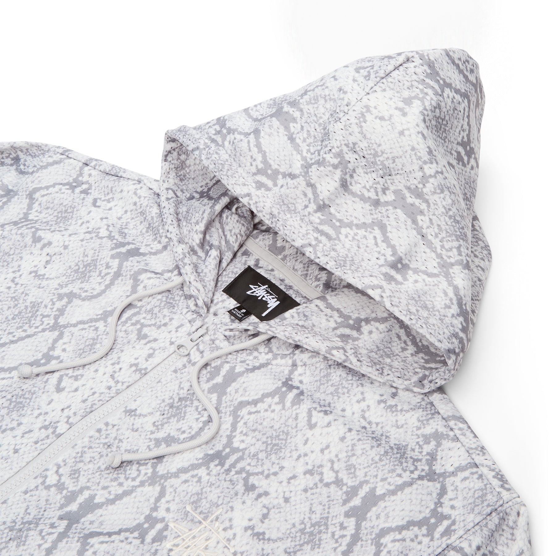 Stussy Athletic Mesh Zip Hood (Snake)