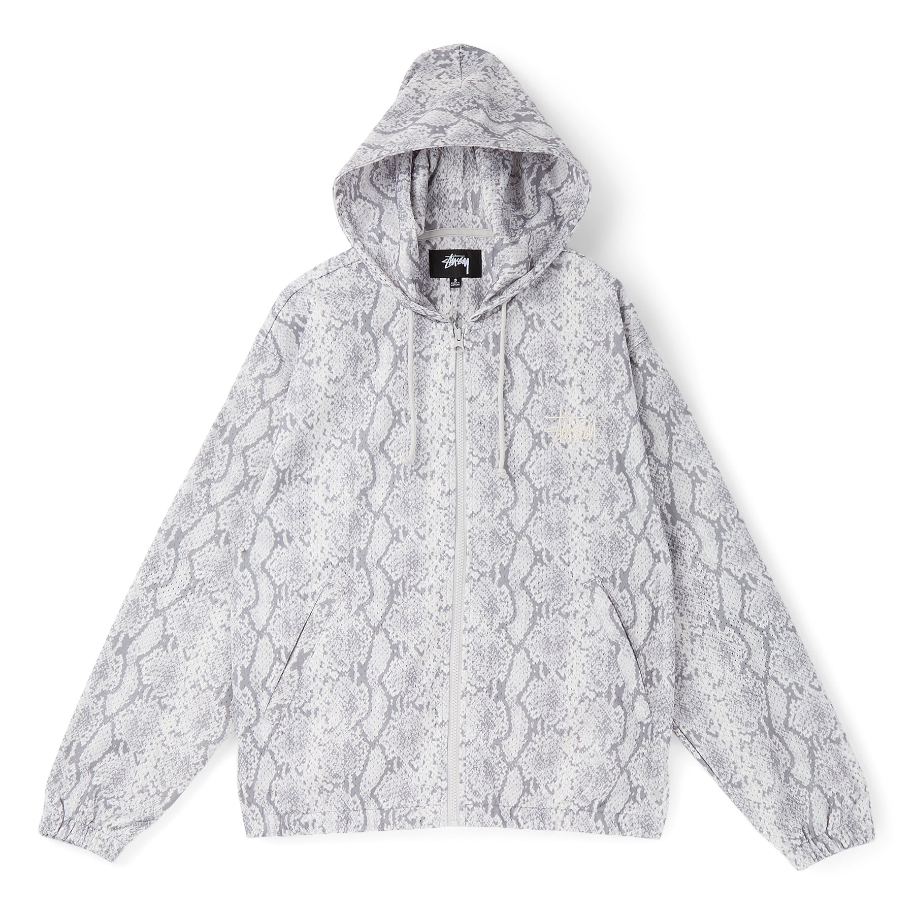 Stussy Athletic Mesh Zip Hood (Snake)