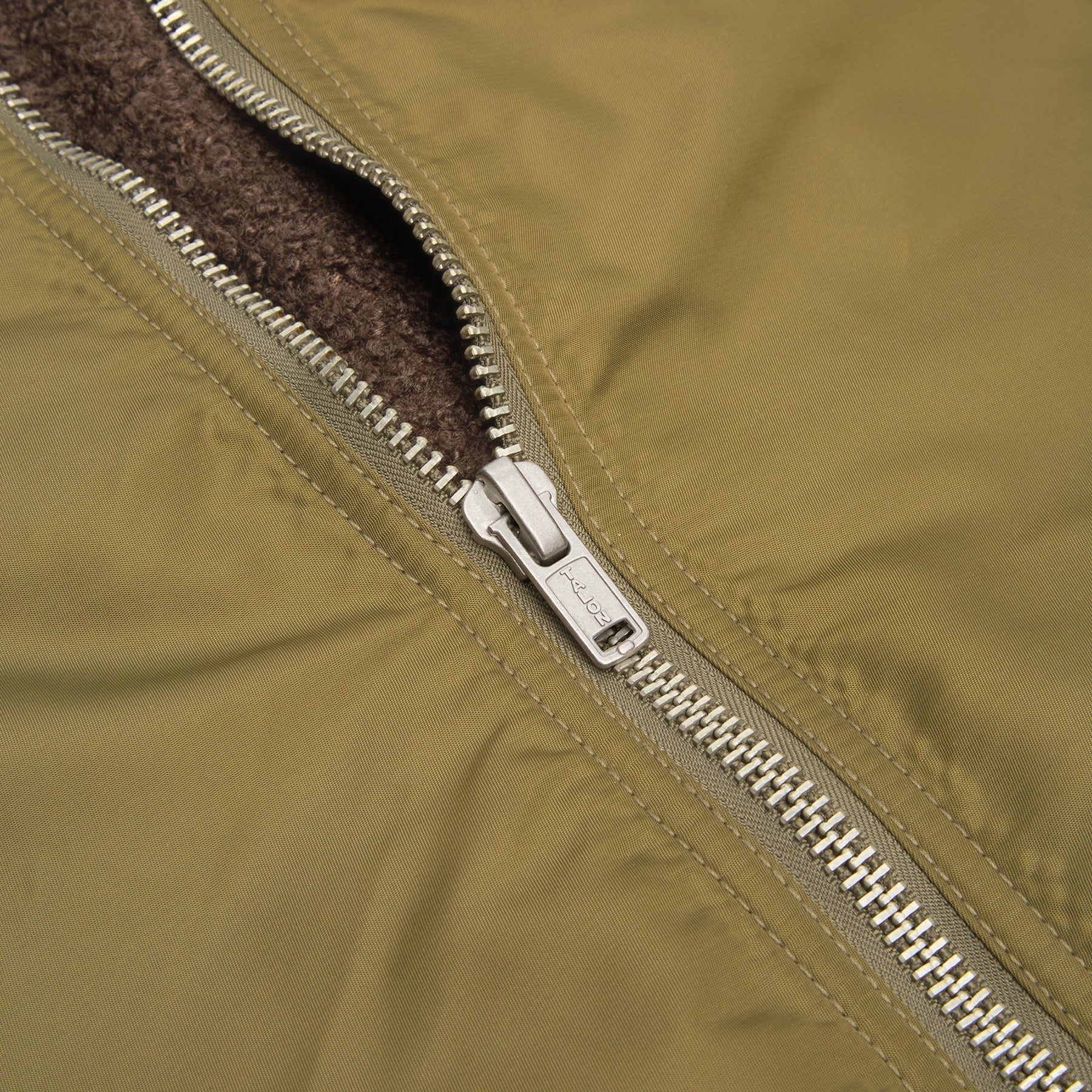 Stussy Pile Lined Zip Jacket (Olive)