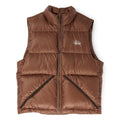 Stussy Micro Ripstop Down Vest (Brown)
