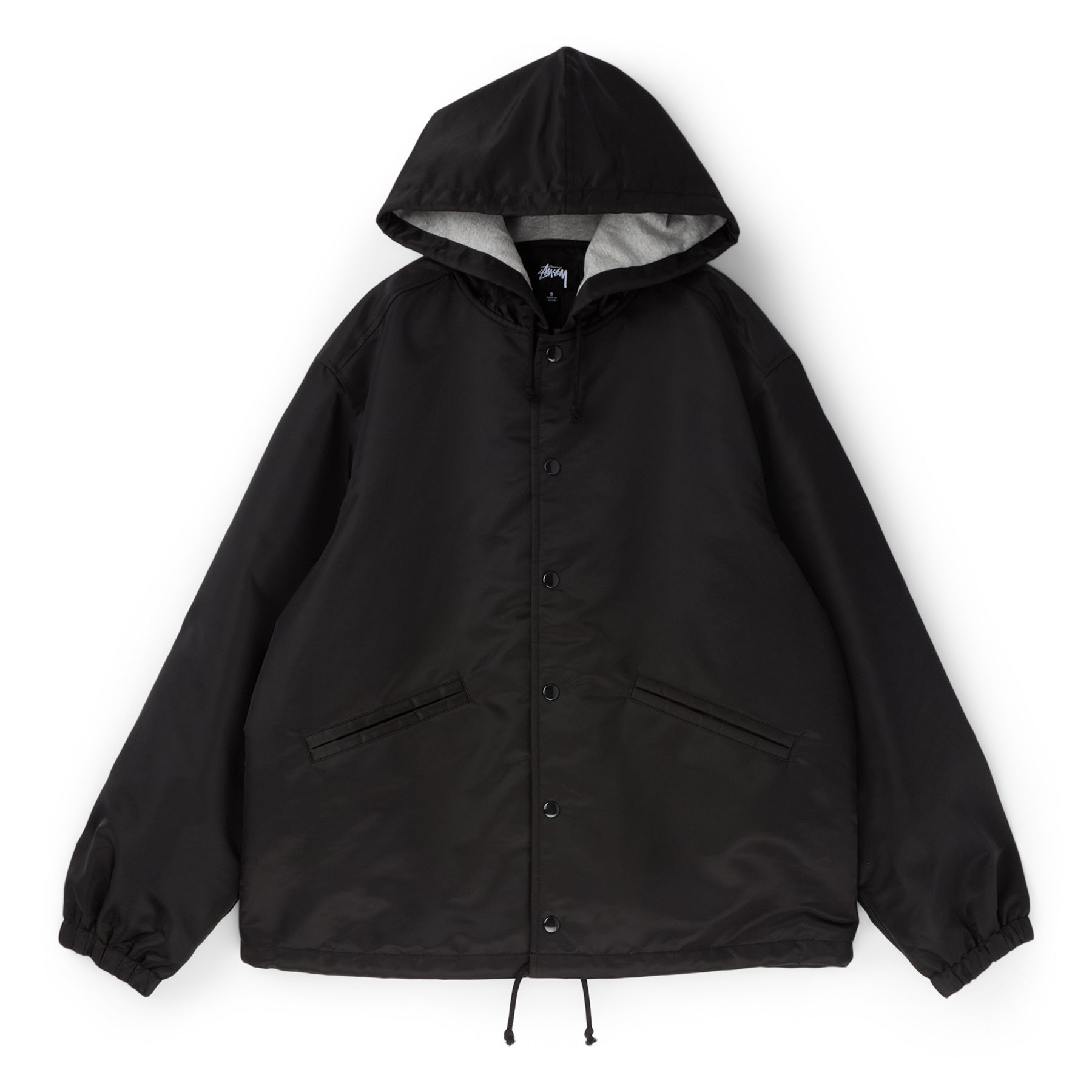 Stussy Hooded Coaches Jacket (Black)