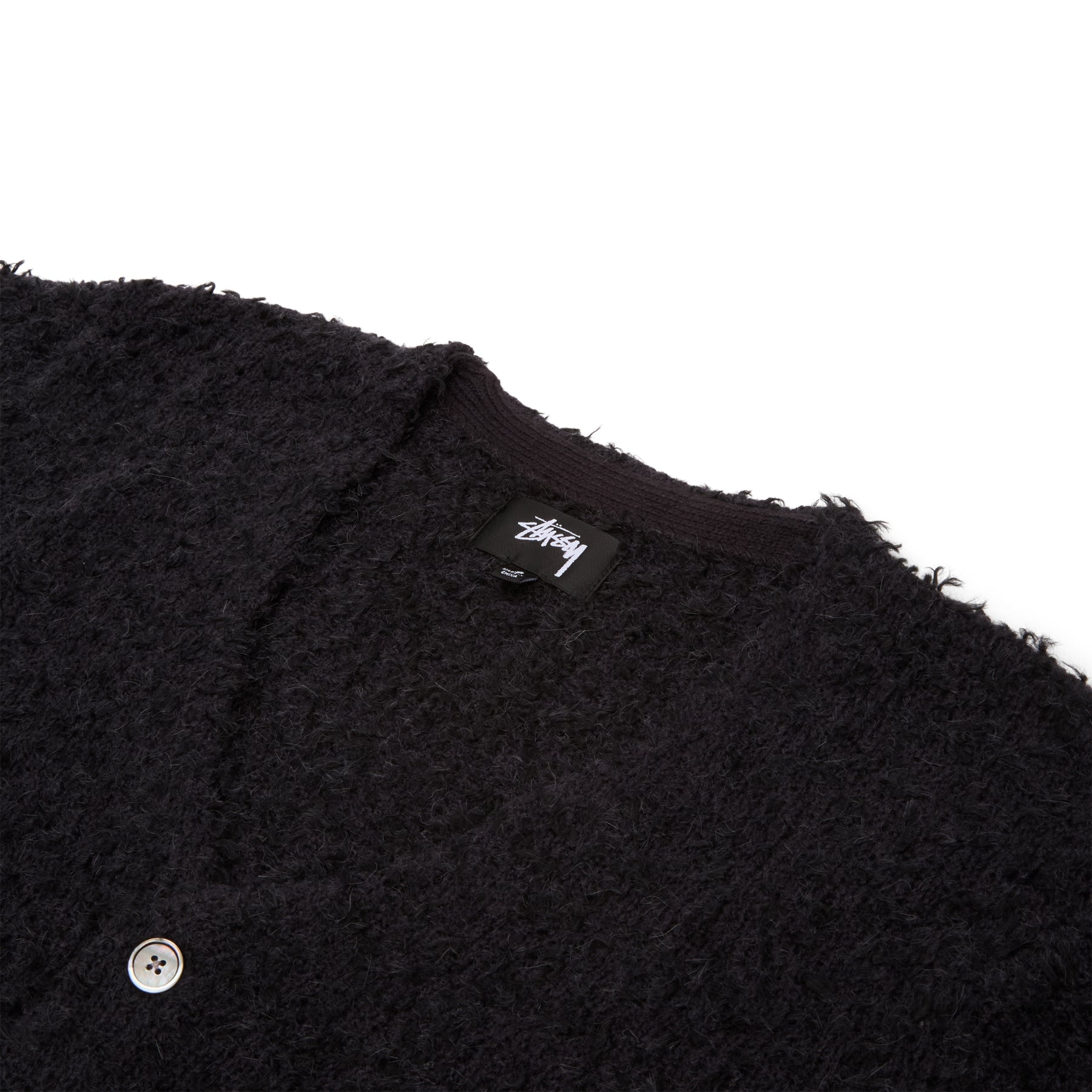 Stussy Textured Cardigan (Black)