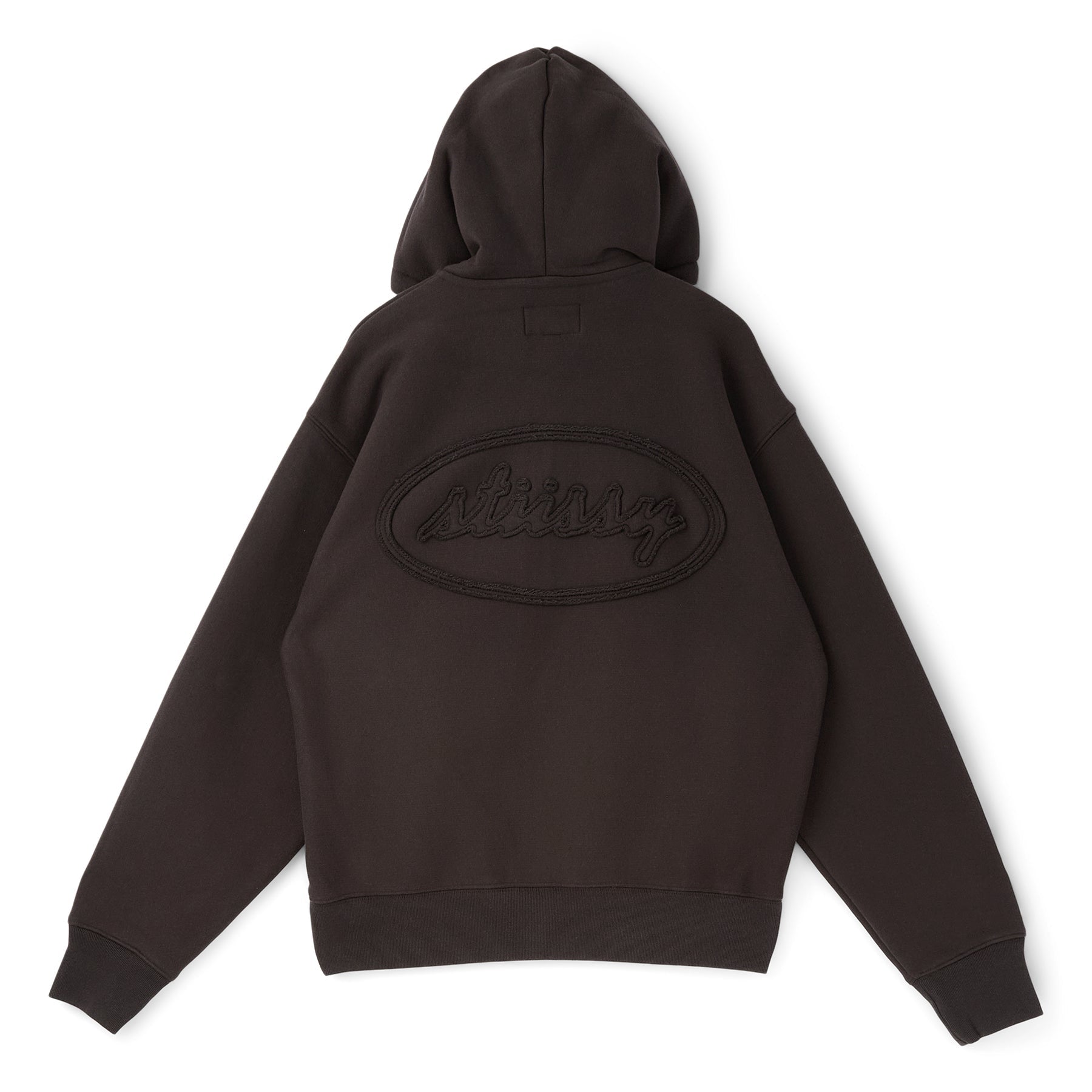 Stussy Cursive Applique Zip Hood (Black)