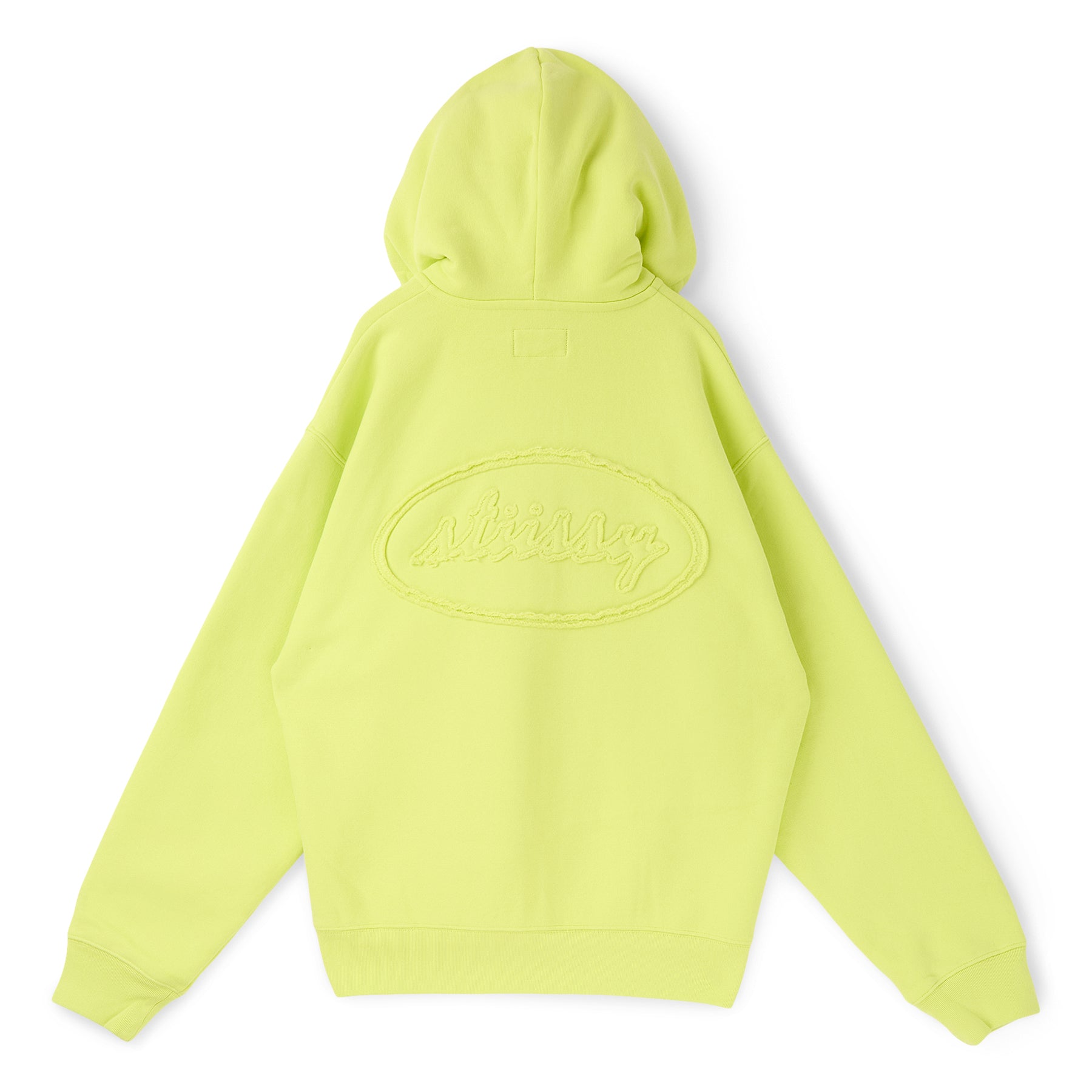 Stussy Cursive Applique Zip Hood (Lime)
