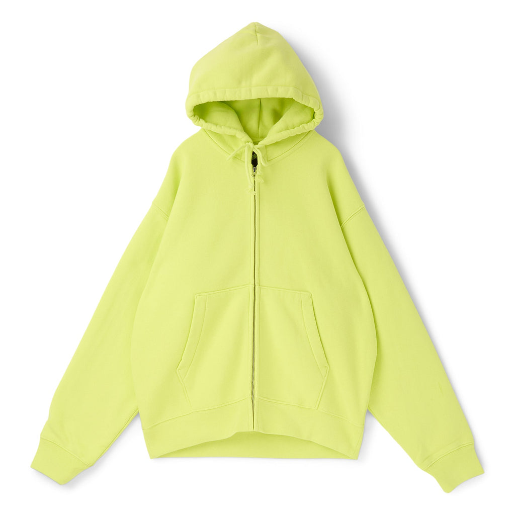 Stussy Cursive Applique Zip Hood (Lime)
