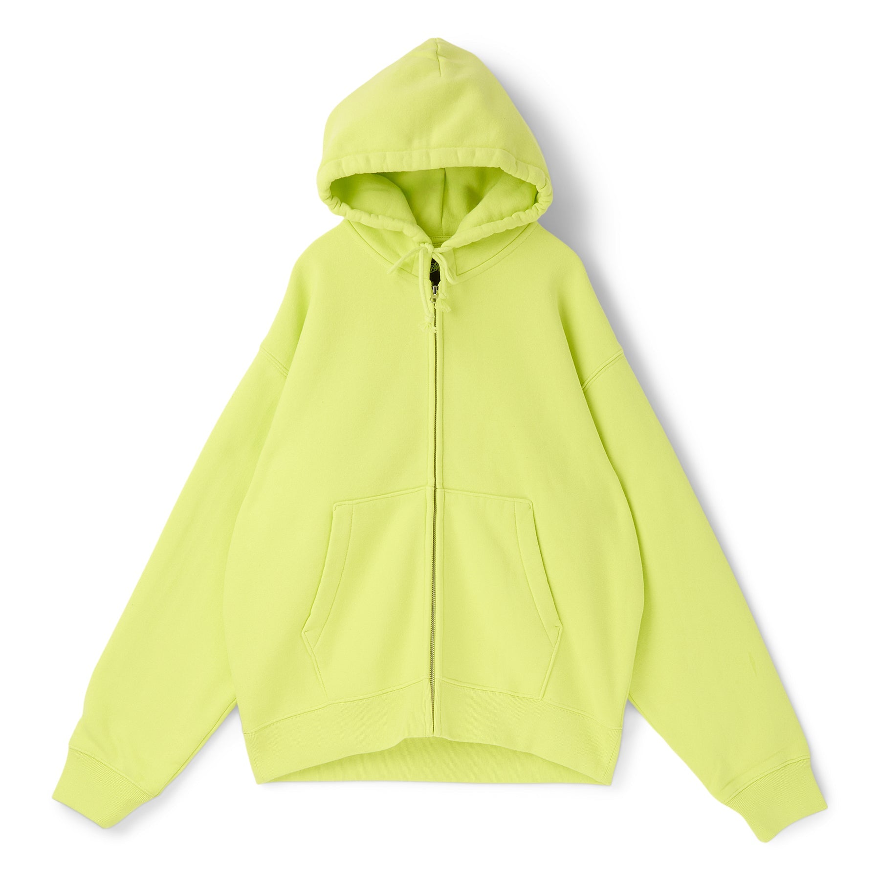 Stussy Cursive Applique Zip Hood (Lime)