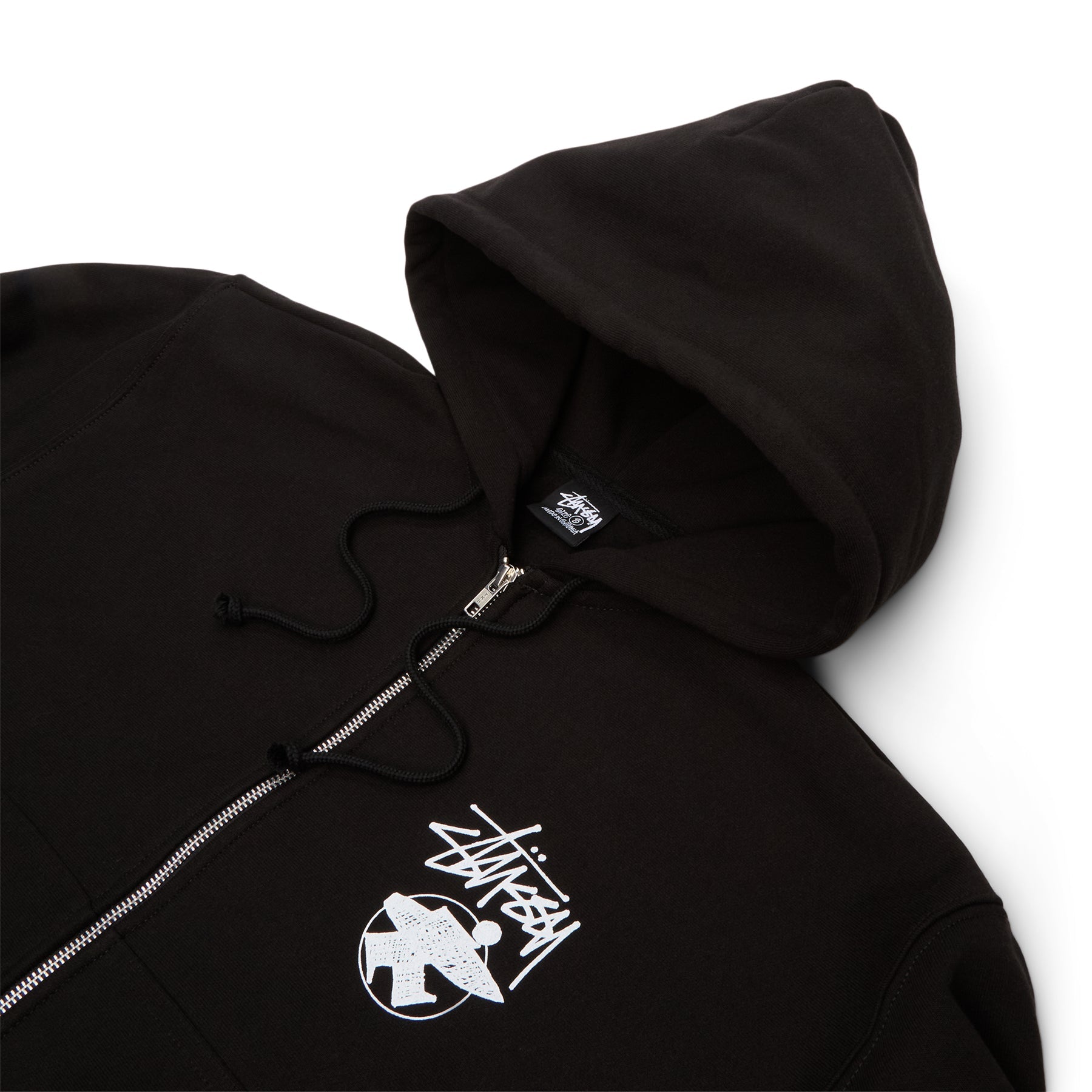 Stussy Long Haul Zip Hood (Black)