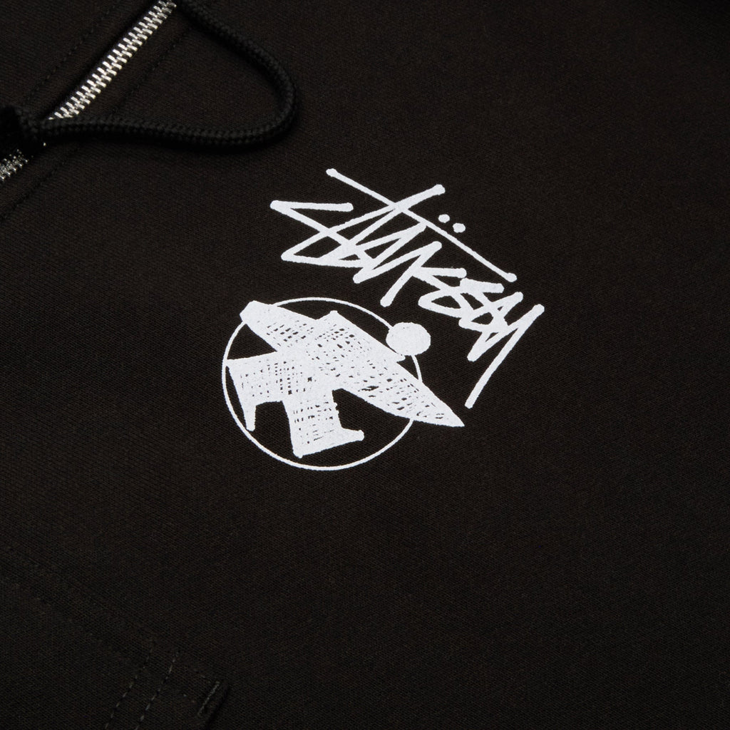 Stussy Long Haul Zip Hood (Black)