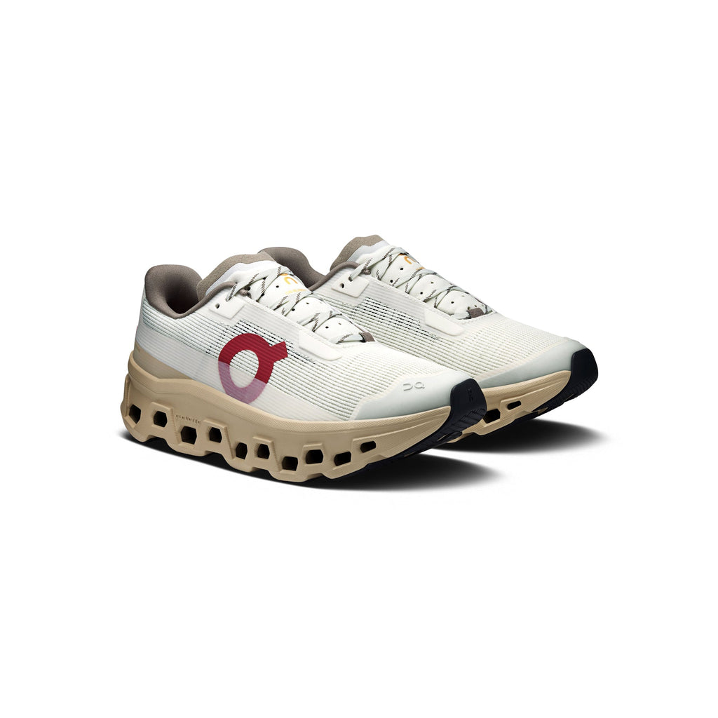 ON Womens Cloudmonster Void 1 (Ivory/Sand)