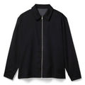 Grand Collection Reversible Wool Overshirt (Charcoal/Black)