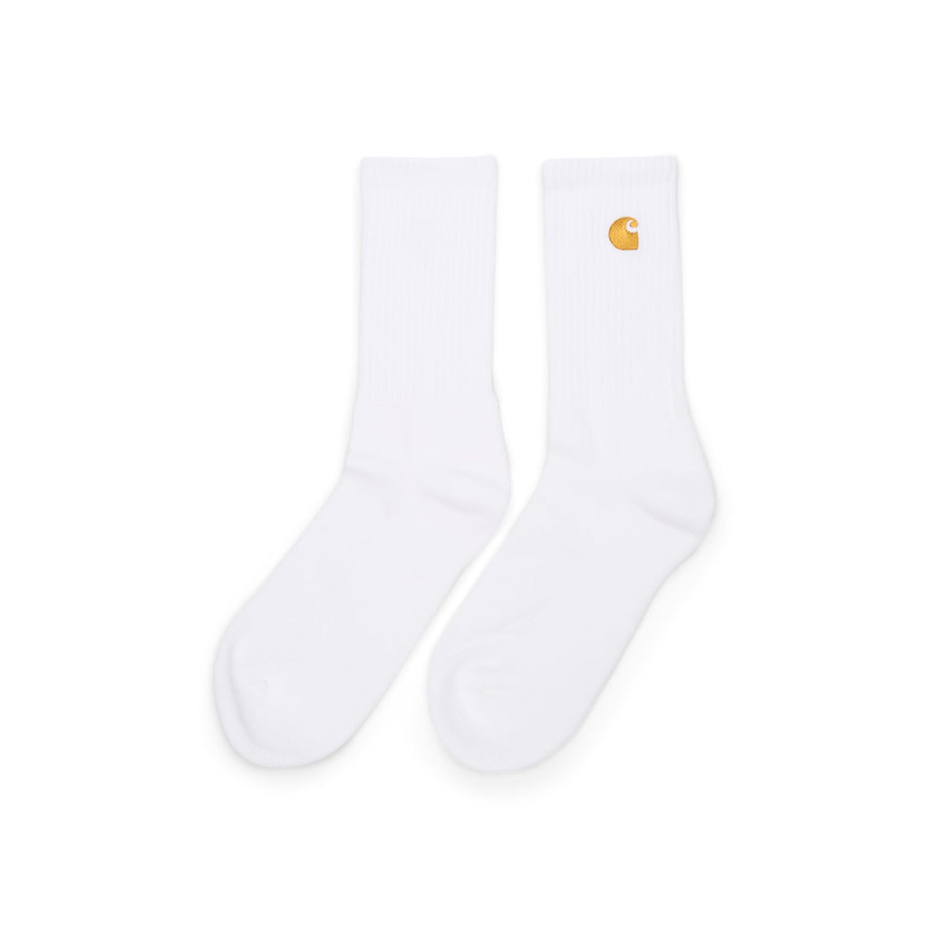 Carhartt WIP Chase Socks (White / Gold)