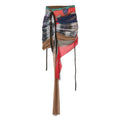 Ottolinger Mesh Skirt (Surf Plaid Print)