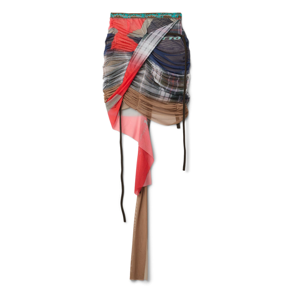 Ottolinger Mesh Skirt (Surf Plaid Print)