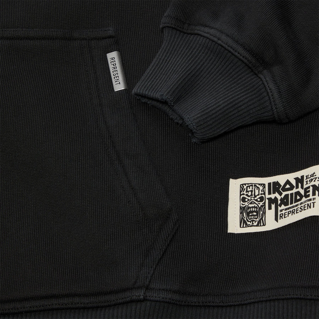 REPRESENT Iron Maiden Anniversary Zip Hoodie (Stained black)