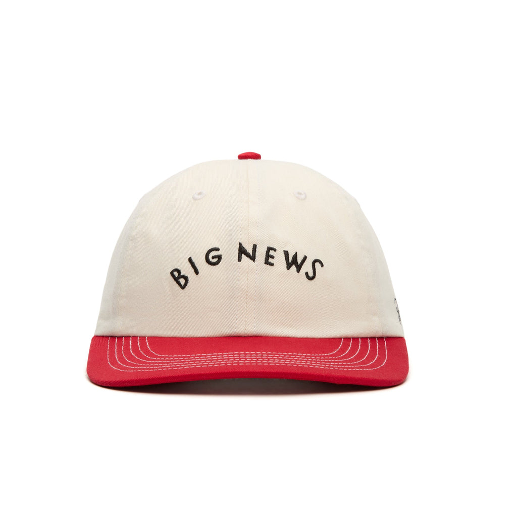 by Parra Big News 6 Panel Hat (Dark red)