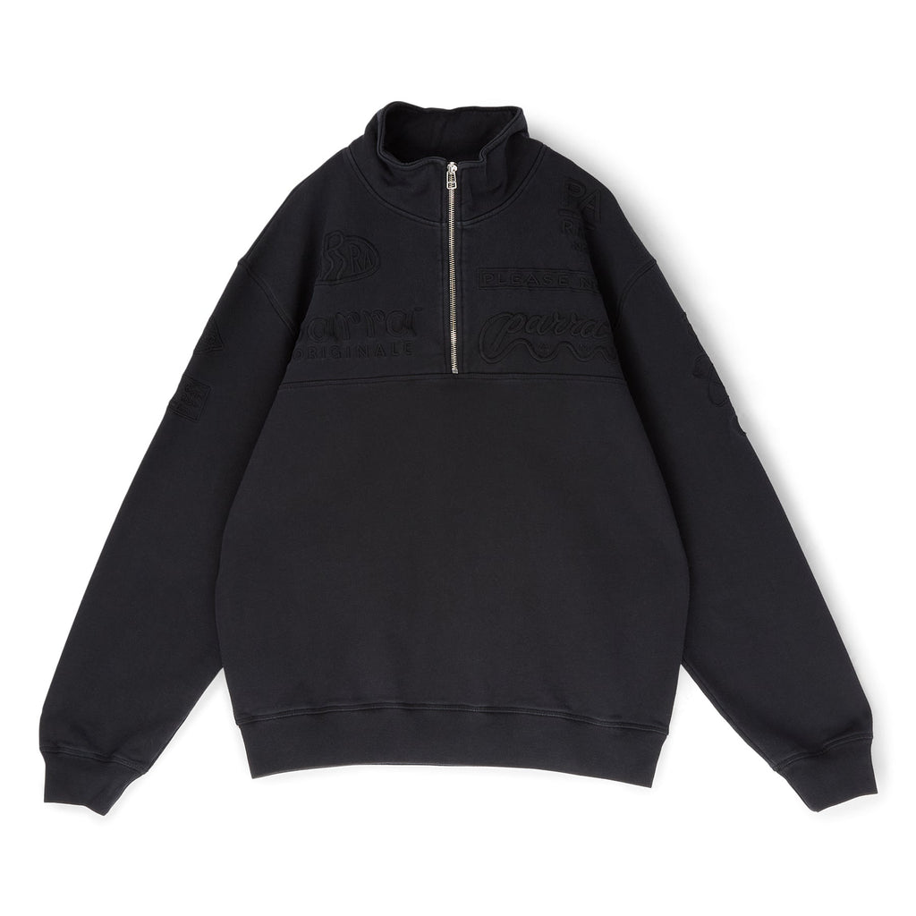 by Parra Media Training Quarter Zip Pullover (Black)