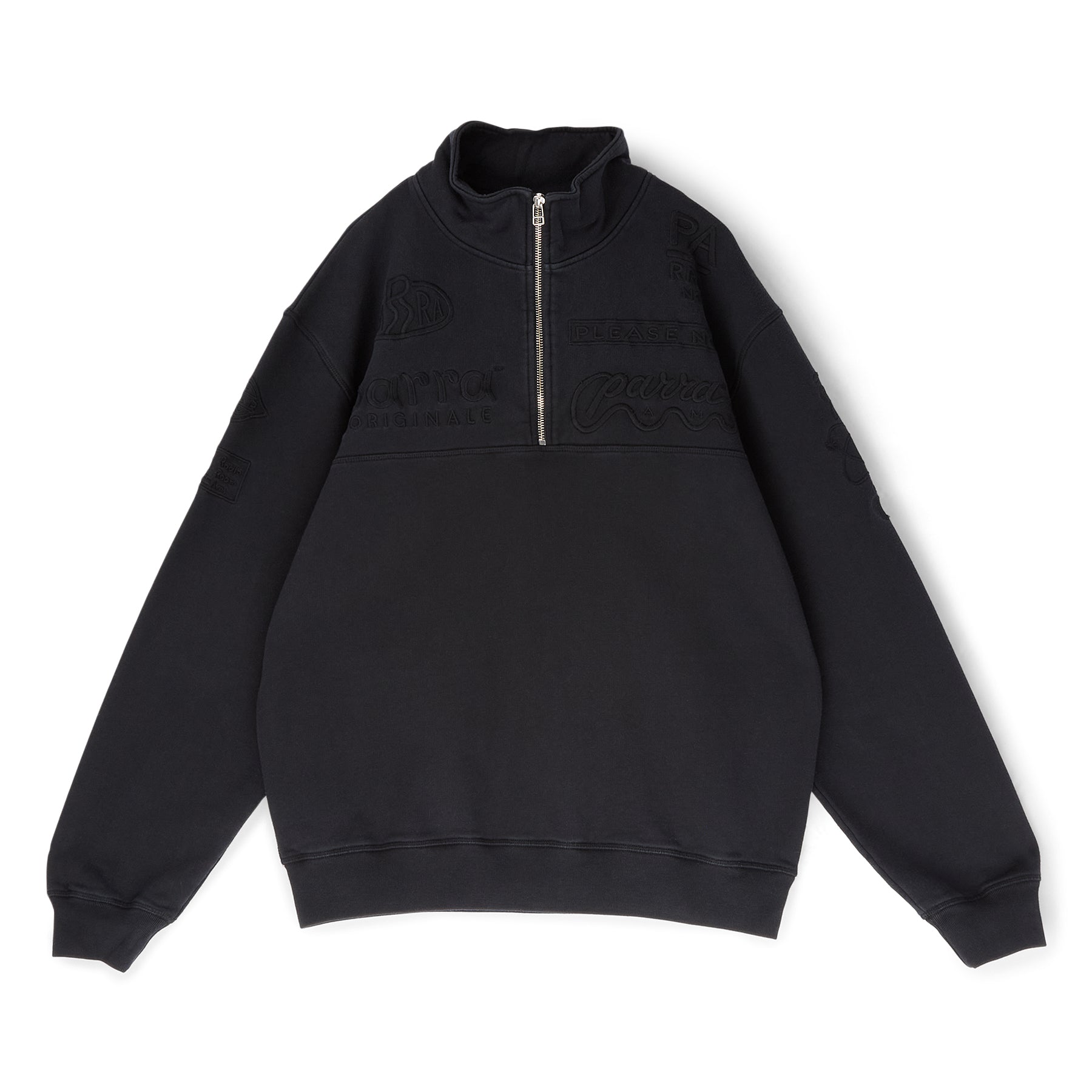 by Parra Media Training Quarter Zip Pullover (Black)