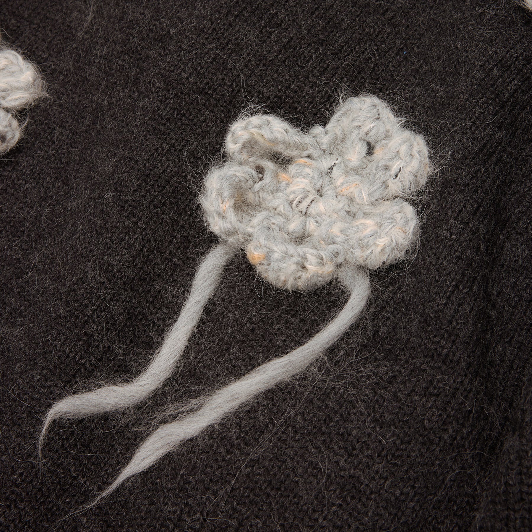 GANNI Flower Crochet Sweater (Phantom)