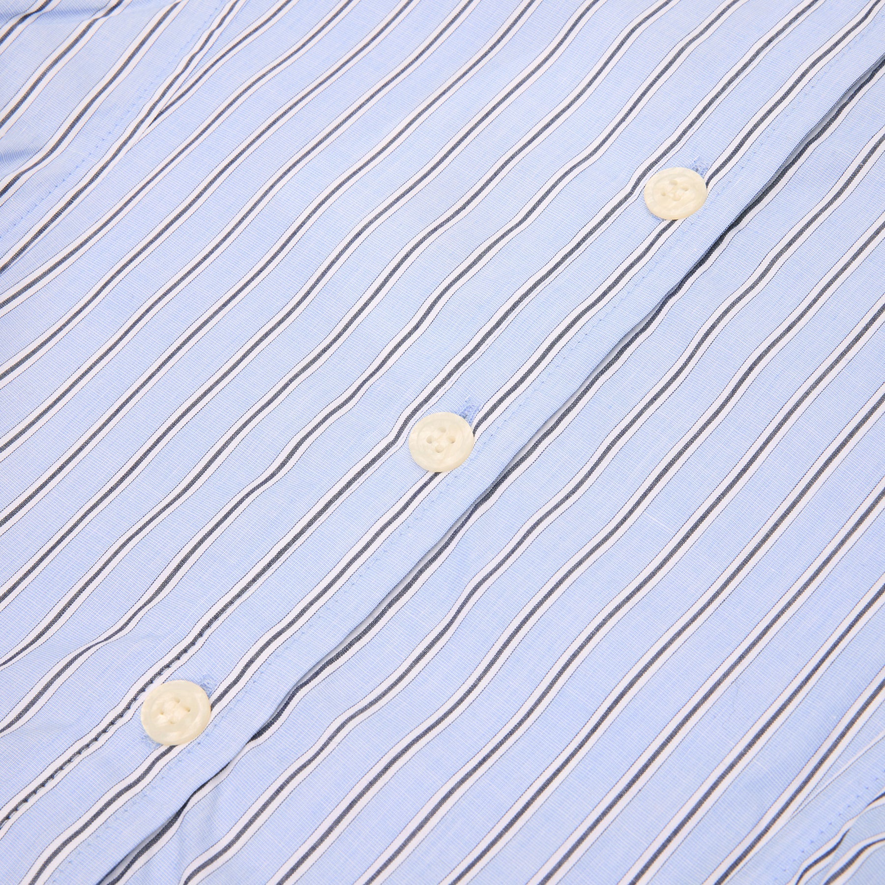 GANNI Stripe Peplum Shirt (Lavender Lustre)