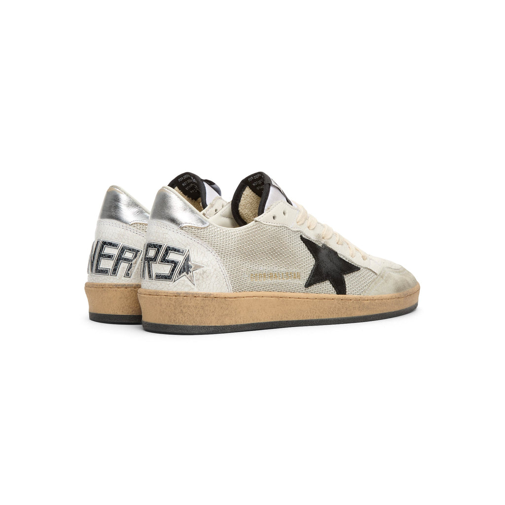 Golden Goose Ball Star Net Upper Suede Star (Light Silver/Black/White/Silver)