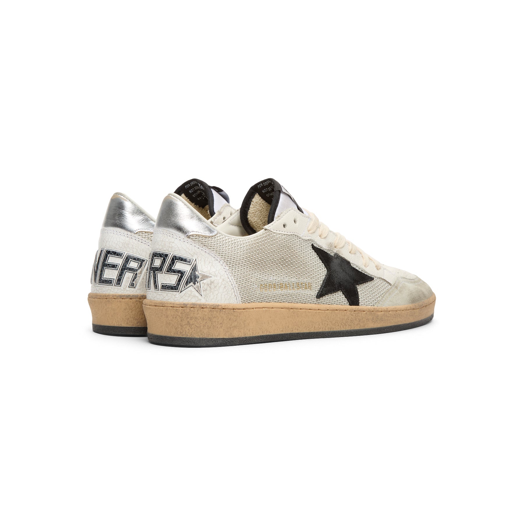 Golden Goose Ball Star Net Upper Suede Star (Light Silver/Black/White/Silver)