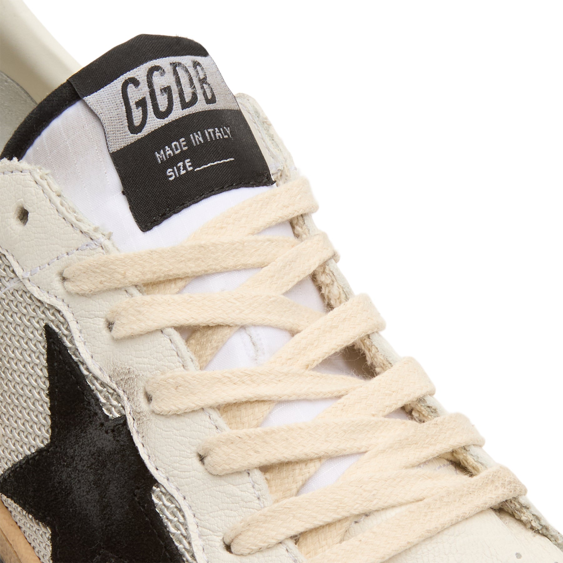 Golden Goose Ball Star Net Upper Suede Star (Light Silver/Black/White/Silver)