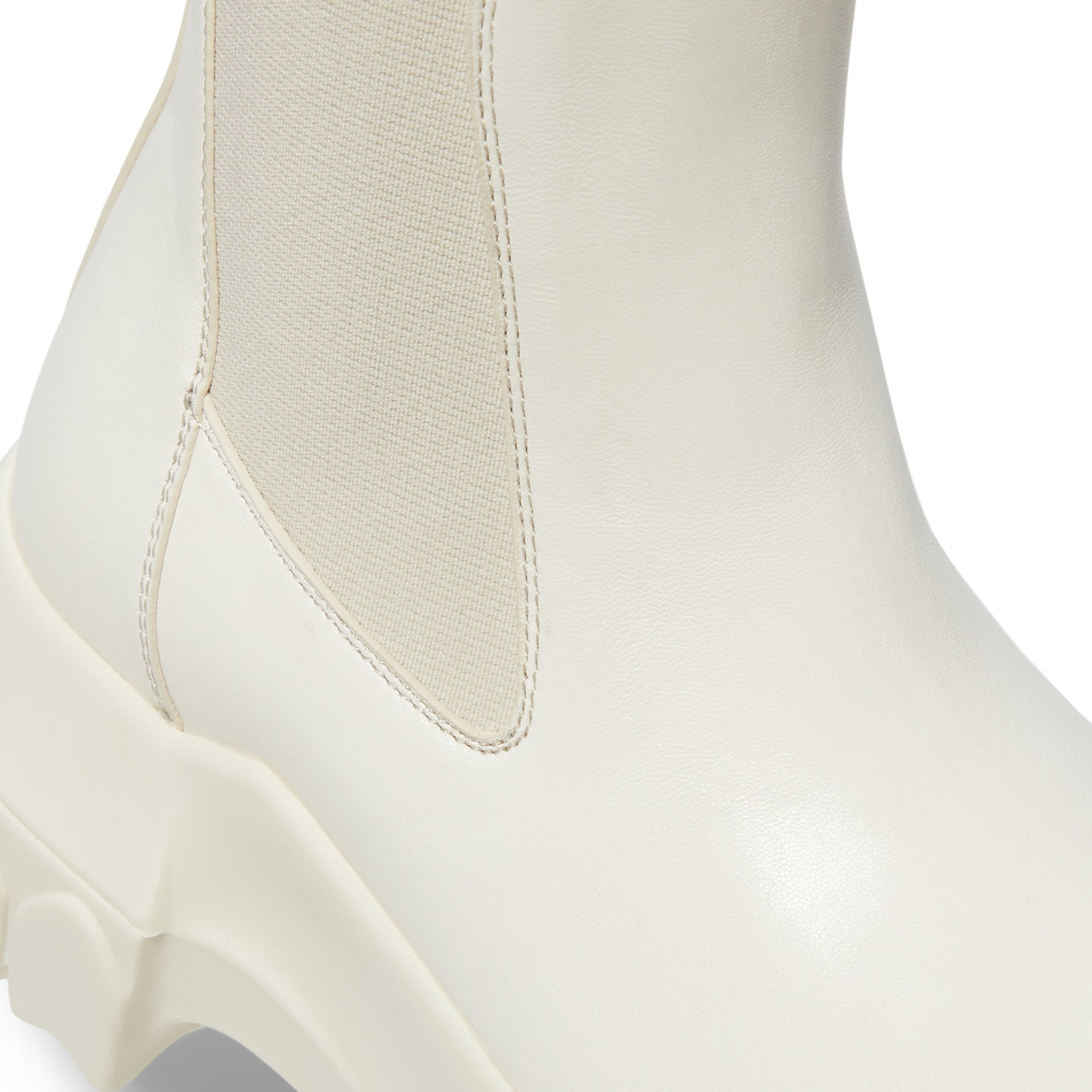 Rick Owens Beatle Bozo Tractor Boots (Milk)