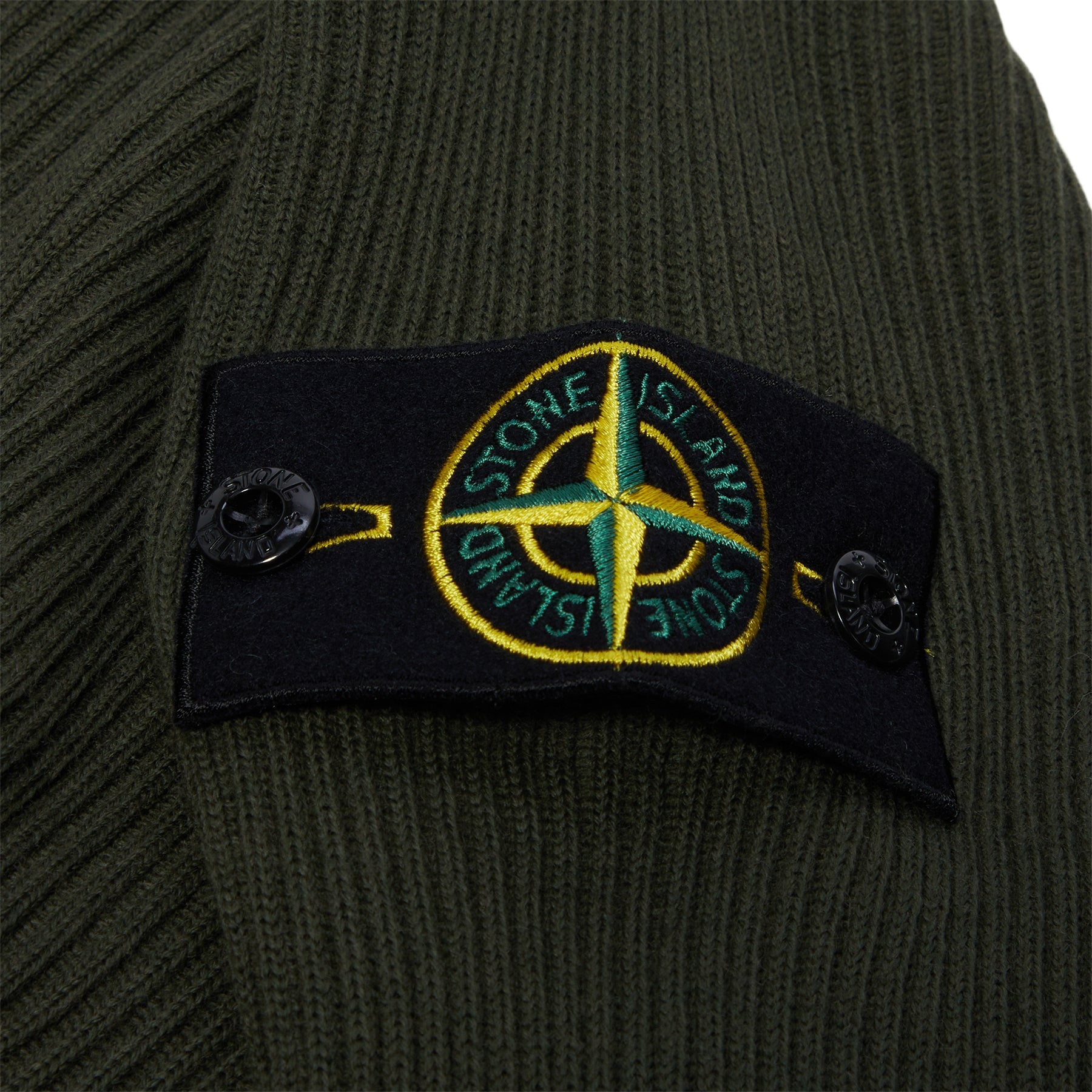 Stone Island Ribbed Crewneck Sweater (Military green)
