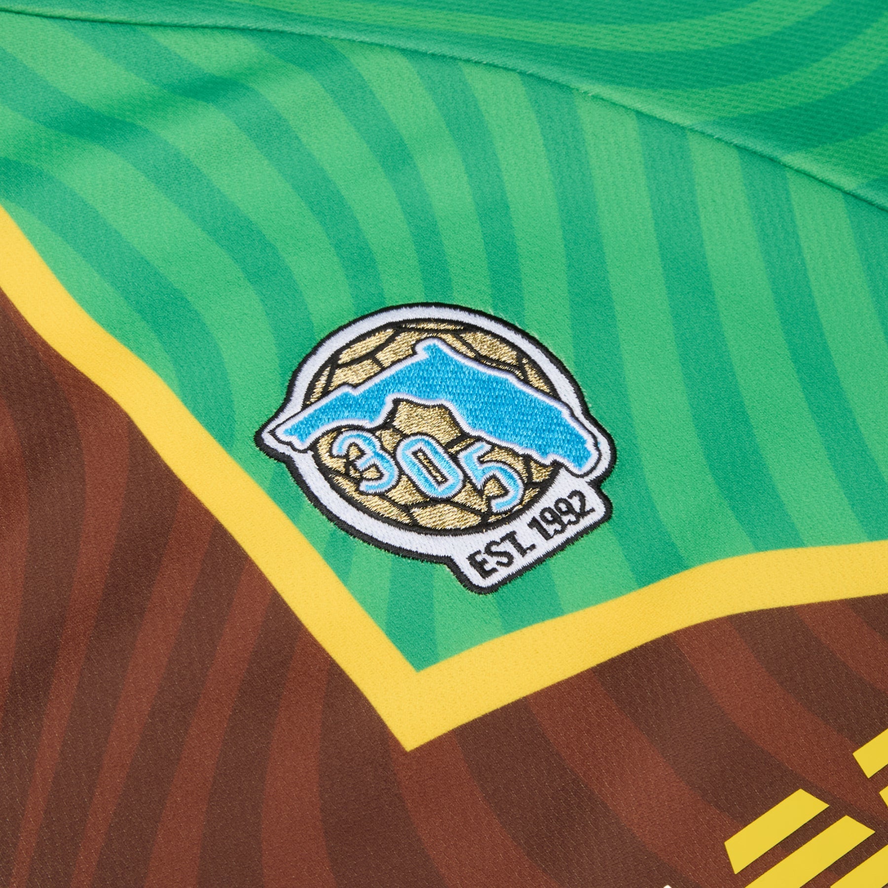 Andrew Campeones Futbol Jersey (Green/Brown)