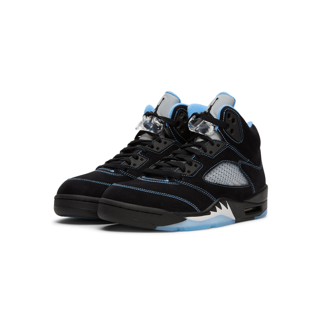 Air Jordan 5 Retro "Black Carolina" (Black/University Blue-White)