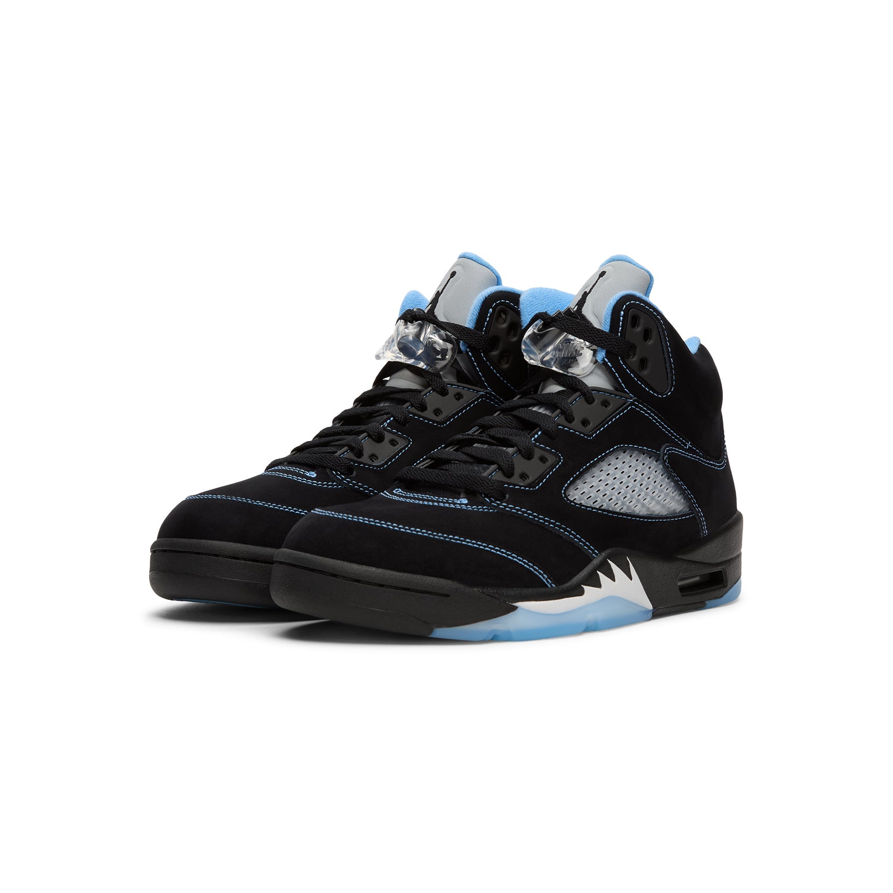 Air Jordan 5 Retro "Black Carolina" (Black/University Blue-White)