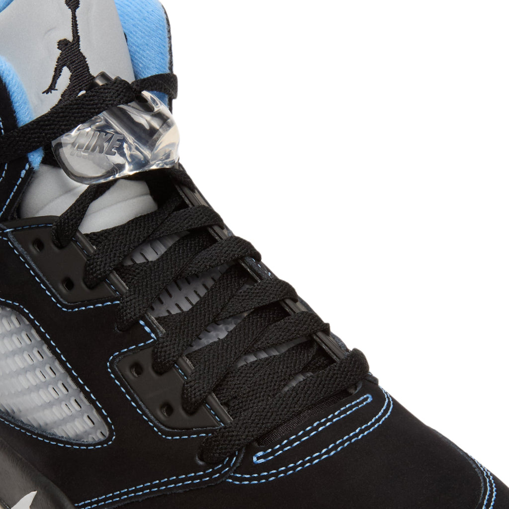 Air Jordan 5 Retro "Black Carolina" (Black/University Blue-White)
