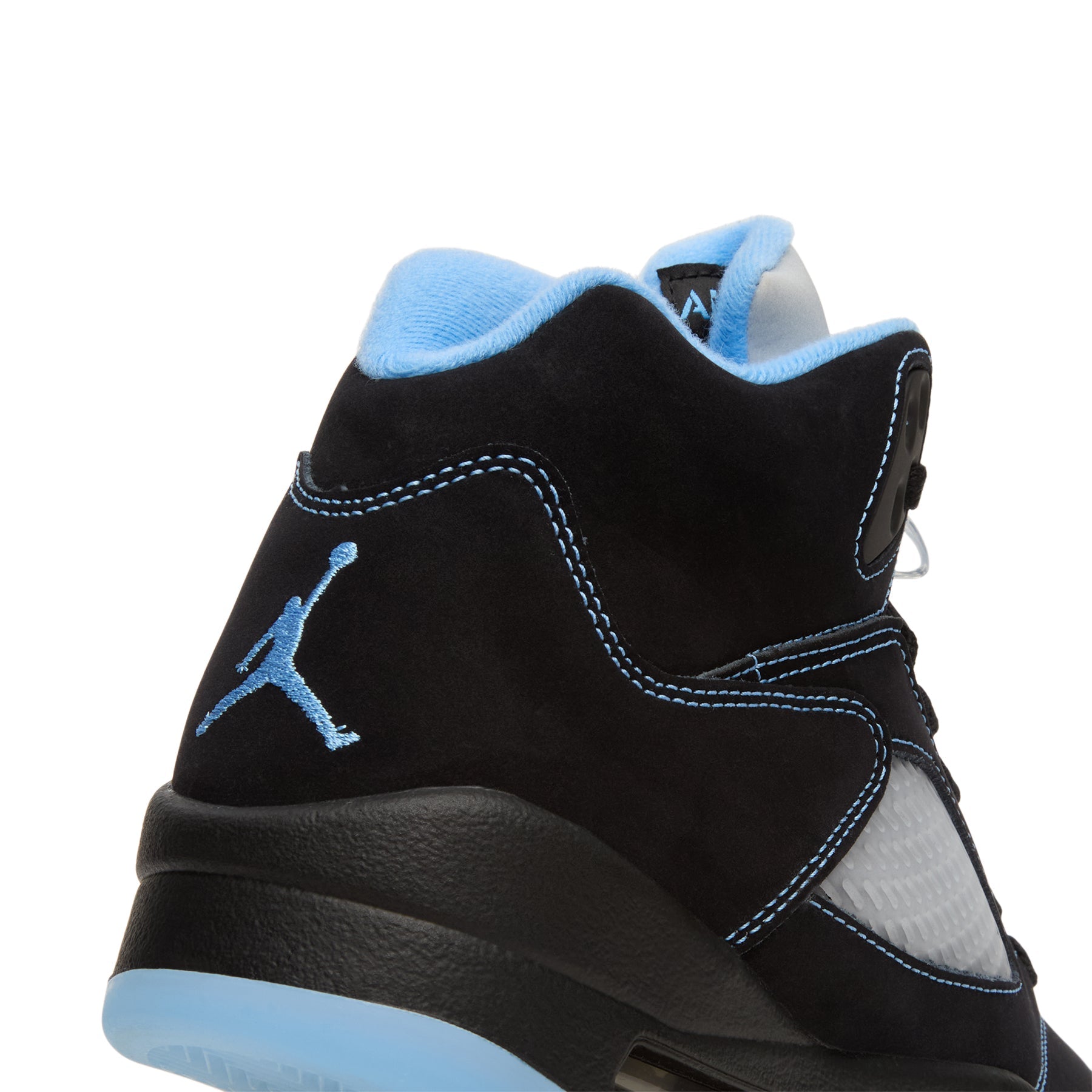 Air Jordan 5 Retro "Black Carolina" (Black/University Blue-White)