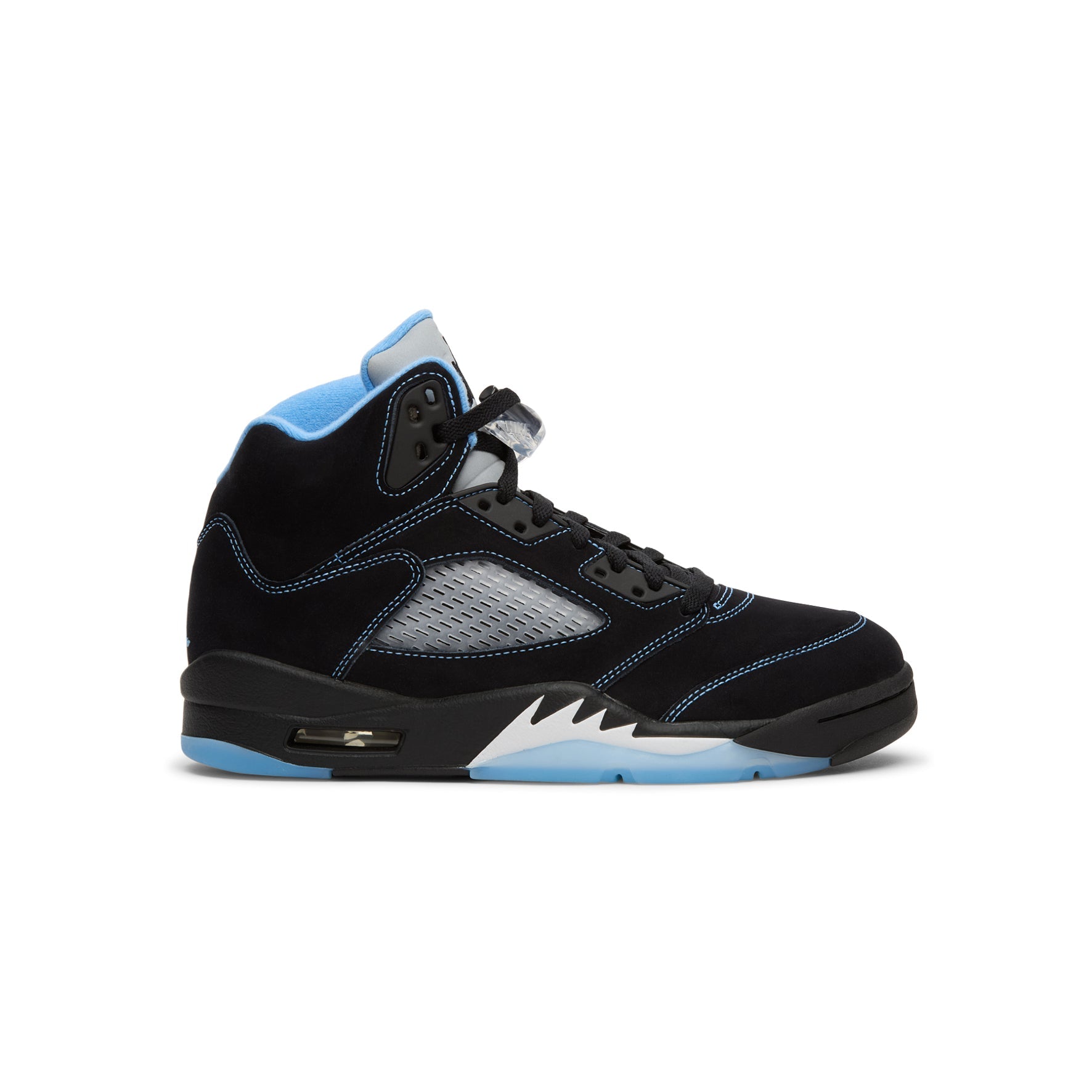 Air Jordan 5 Retro "Black Carolina" (Black/University Blue-White)