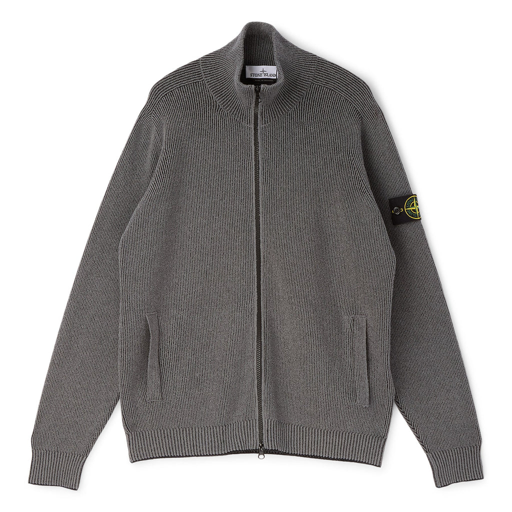 Stone Island Cardigan (Melange Charcoal)