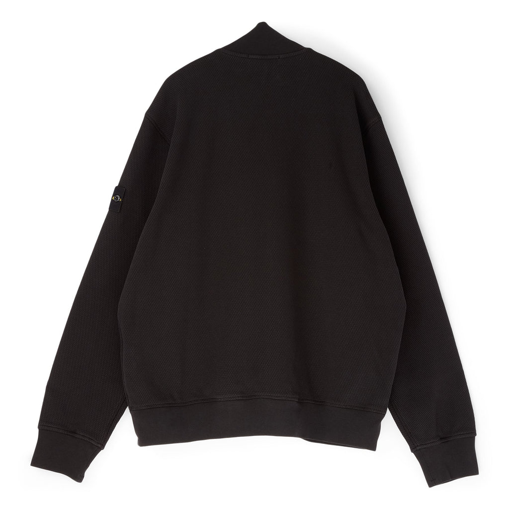 Stone Island Zip Up Cardigan (Black)