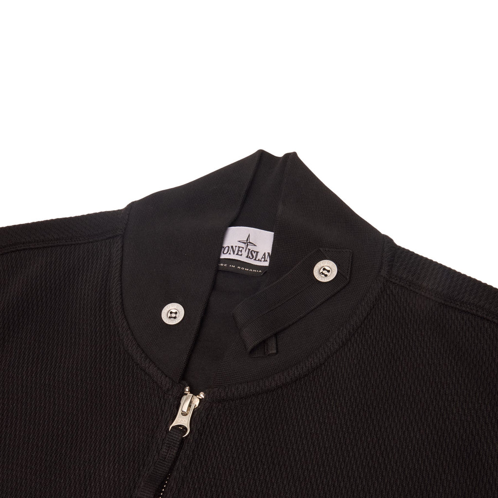 Stone Island Zip Up Cardigan (Black)
