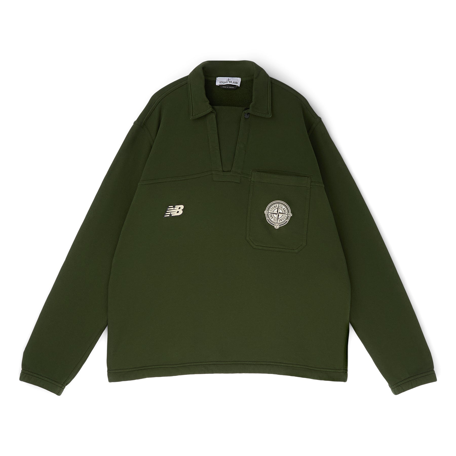 Stone Island X New Balance LS Polo (Juniper)