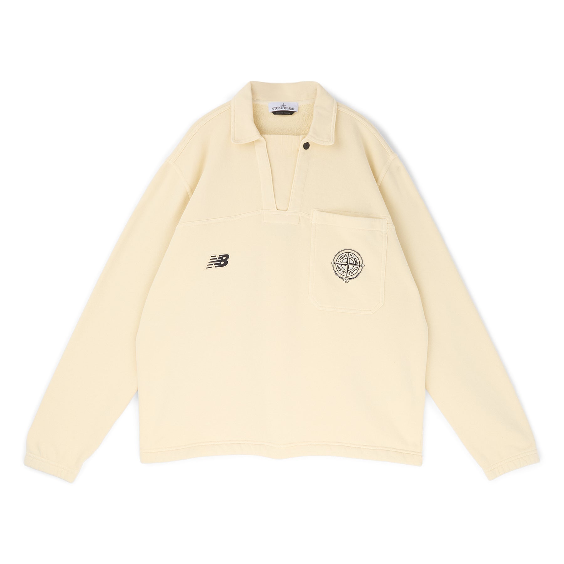 Stone Island X New Balance LS Polo (Ivory)