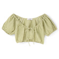 Danielle Guizio Ravello Gingham Top (Green)